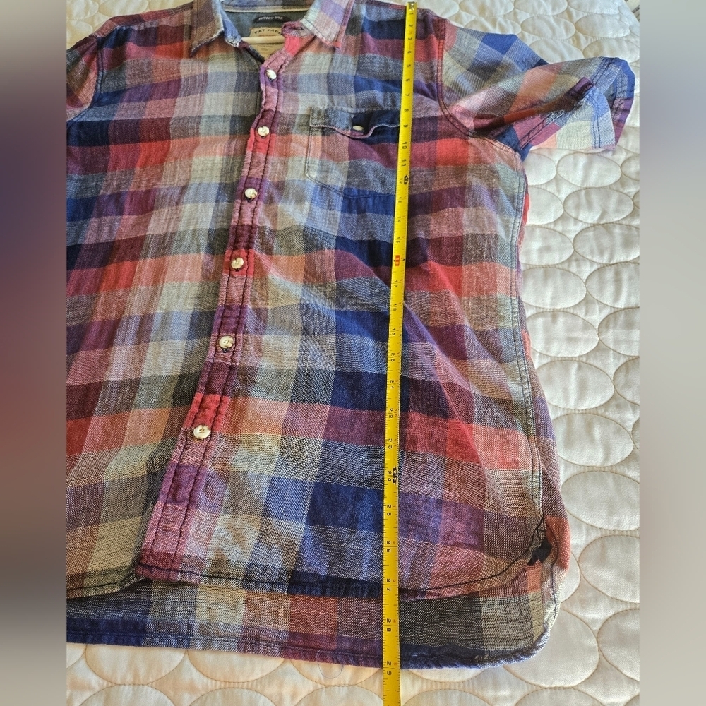 Fat Face Button Up Cotton Plaid XL Gorpcore  Heritage Travel Beach EUC Hike Trip - Picture 5 of 11